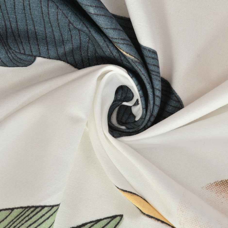 Florida Reeva Elastic Fitted Double PolyCotton Floral Bedsheet, 2 Pillow Covers,78x72in