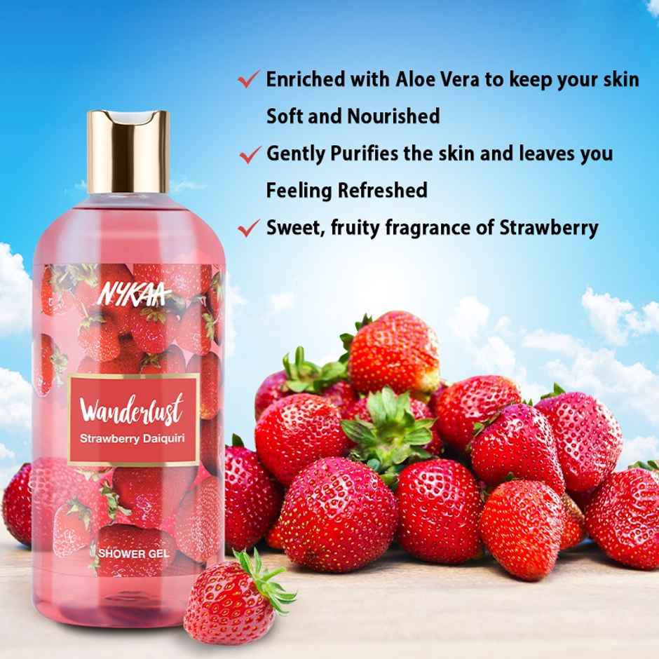 Nykaa Wanderlust Strawberry Daiquiri Shower Gel