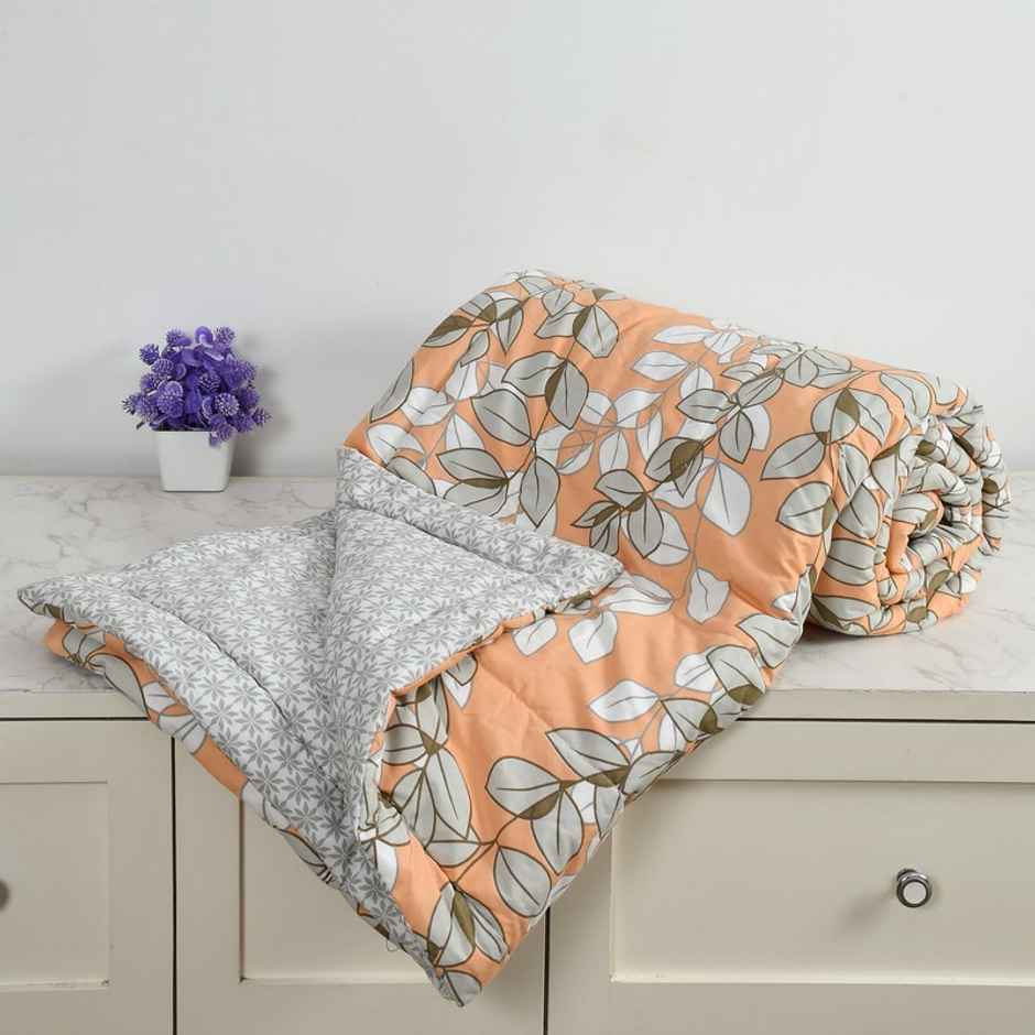 Florida AC Comforter Made of Microfiber 200 GSM for Double Bed/Quilt Blanket for All Weather Denim