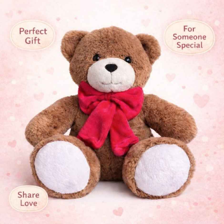 Hamleys Bear Soft Plush Toy | Brown - 27 cm
