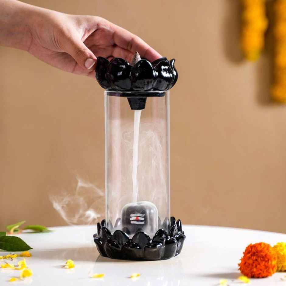 Nestasia Shivling Fountain Incense Holder