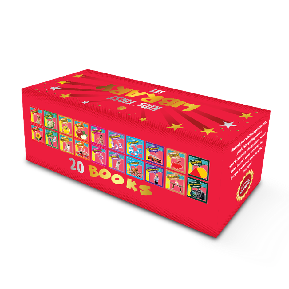 Kids' First Library Box Set Of 20 Board Books L Gift Set For Kids