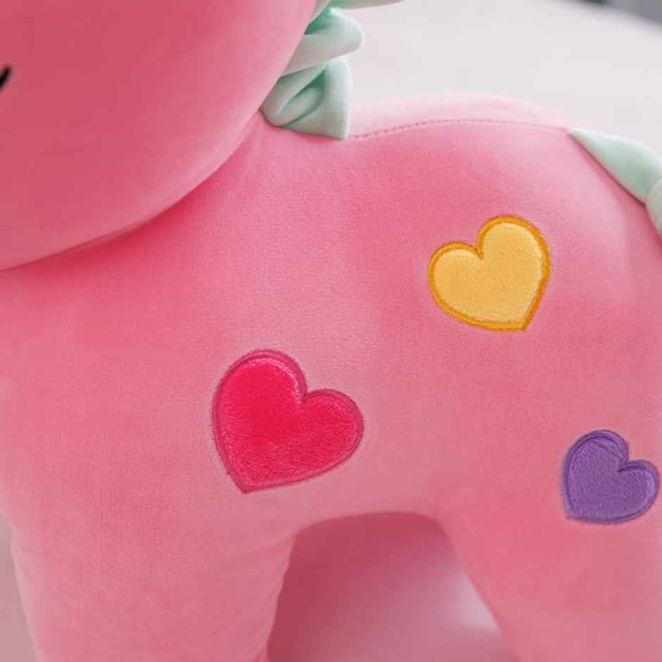 DearJoy Unicorn Plush Soft Toy - Pink, 25cm