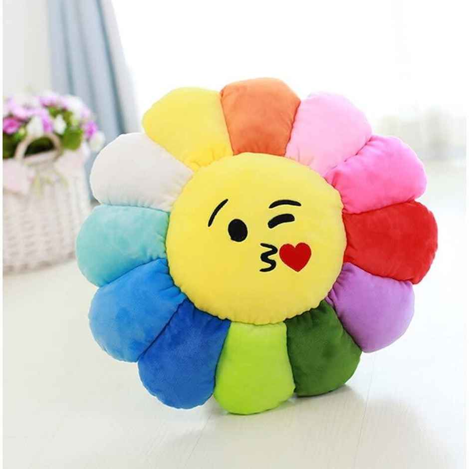 DearJoy Rainbow Smiley Pillow Cushion For Kids