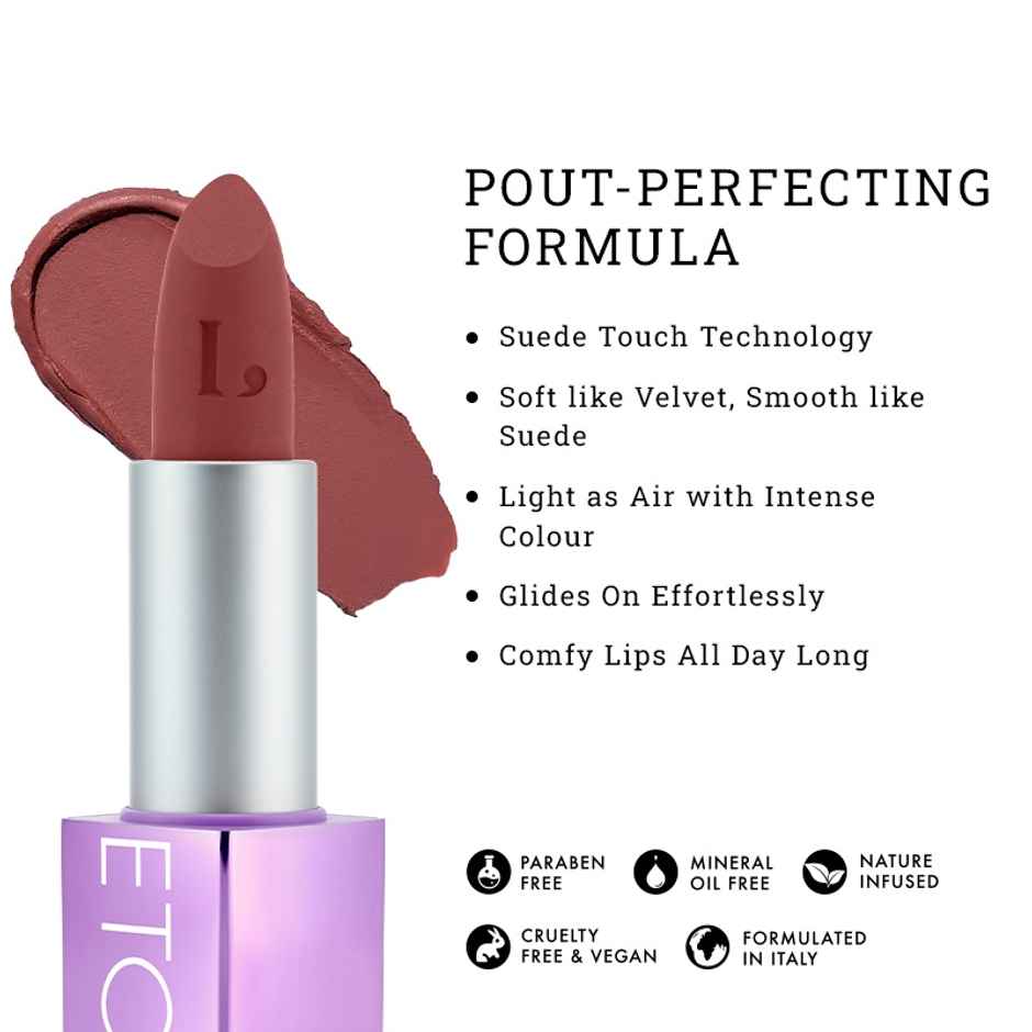 Lovetc Pout | Perfect | Etc High|Definition Matte Lipstick | Gossip Glow | 4.2 g