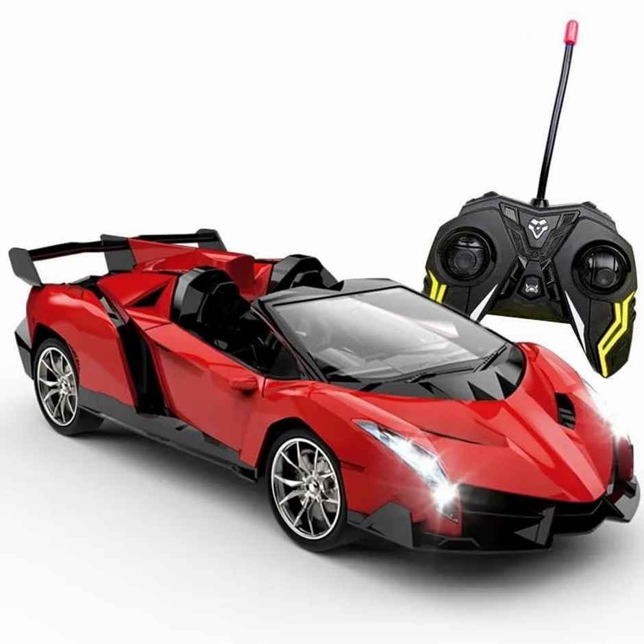 Fablue Sports Remote Control Car For Kids | Red Color | Open Top Sports Car Toy For Kids