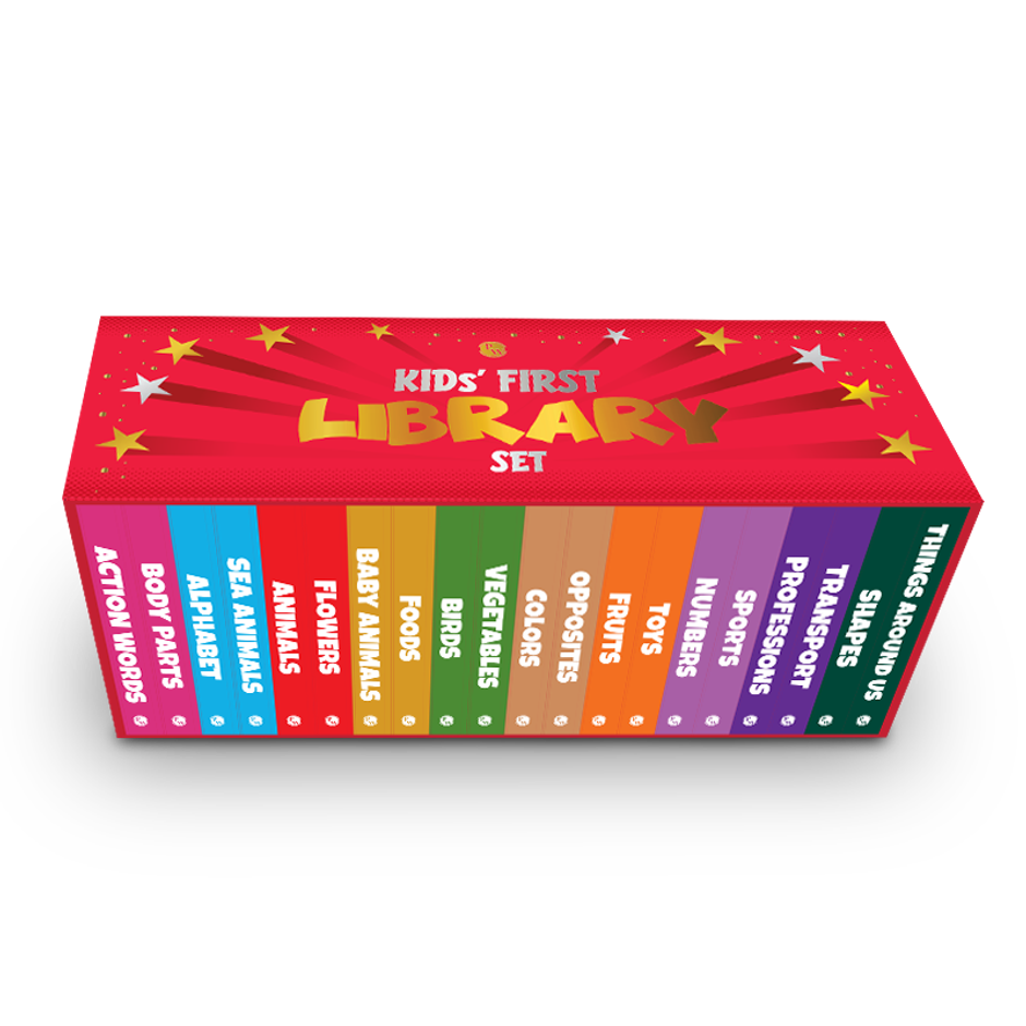 Kids' First Library Box Set Of 20 Board Books L Gift Set For Kids