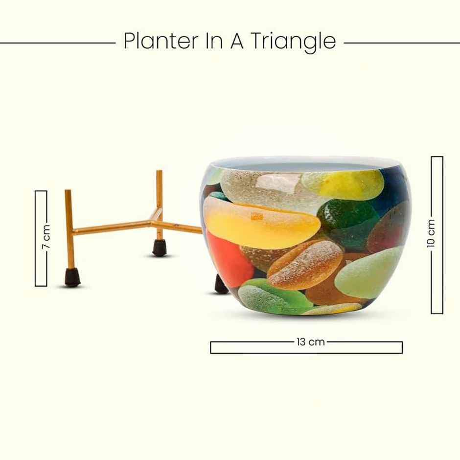 Peng Essentials Reva Home Decor Vase With Stand Desktop/Bedroom Corner Table/Home Decor Centepiece