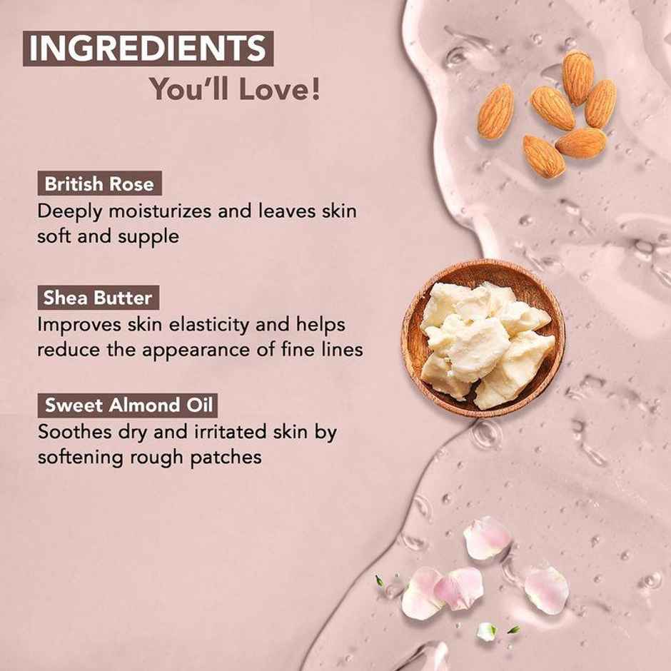 Botanic Hearth British Rose & Almond Body Wash