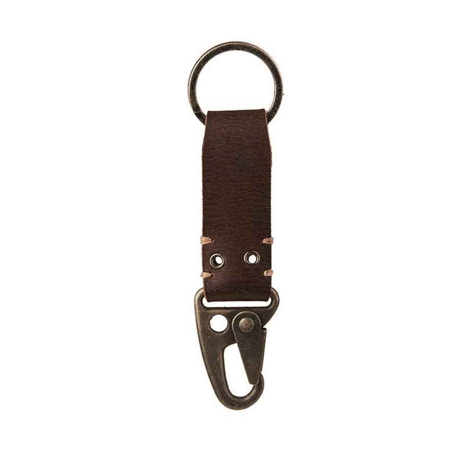 Royal Enfield Metal Hook With RE Wing Key Chain | D. Brown