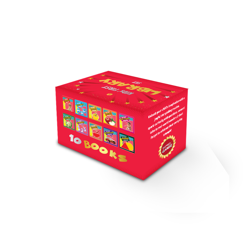 Kids' First Library Box Set Of 10 Board Books L Gift Set For Kids