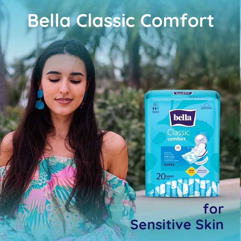 Bella Classic Comfort Maxi Softi | Stops Leakages | Extra Soft Topsheet | 20 | 1 pcs