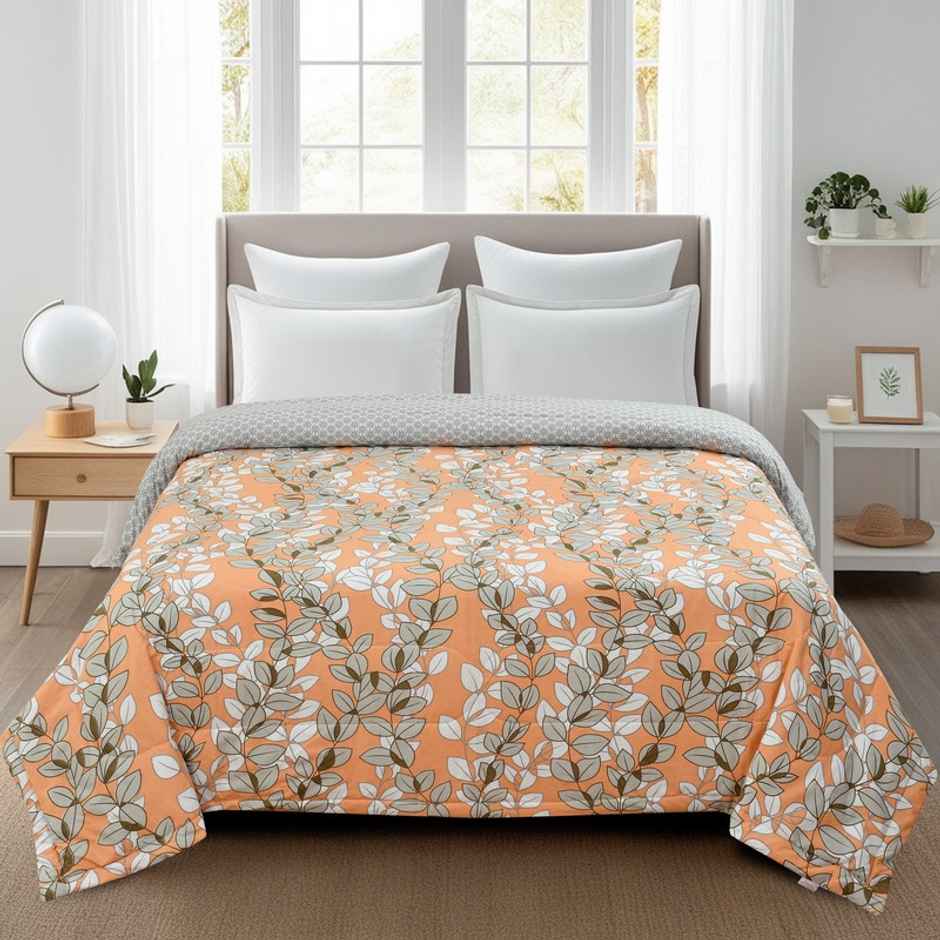 Florida AC Comforter Made of Microfiber 200 GSM for Double Bed/Quilt Blanket for All Weather Denim
