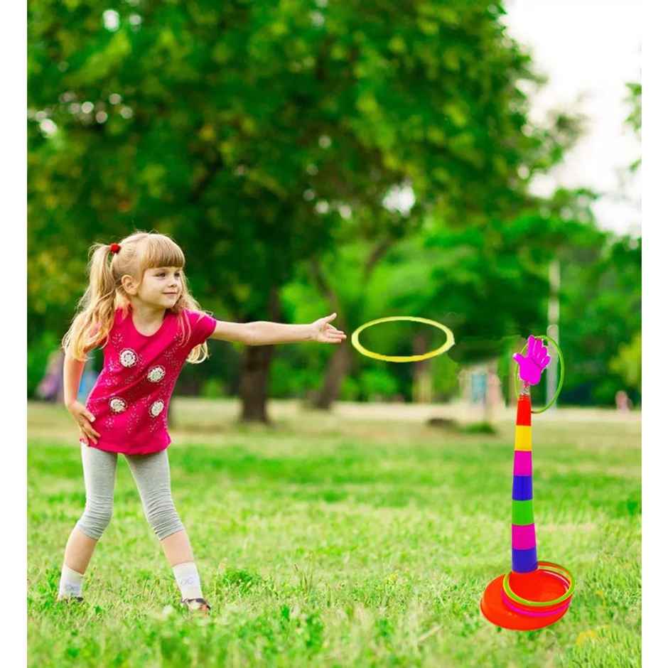 Fablue Ring Toss Game for Kids - Outdoor and Indoor Ring Throwing Game for Kids and Adults