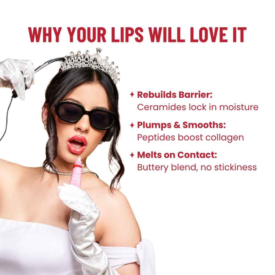 Lip Barrier Butter Balm Brightens Hydrates Dry Pigmented Lips - Cherry Frost