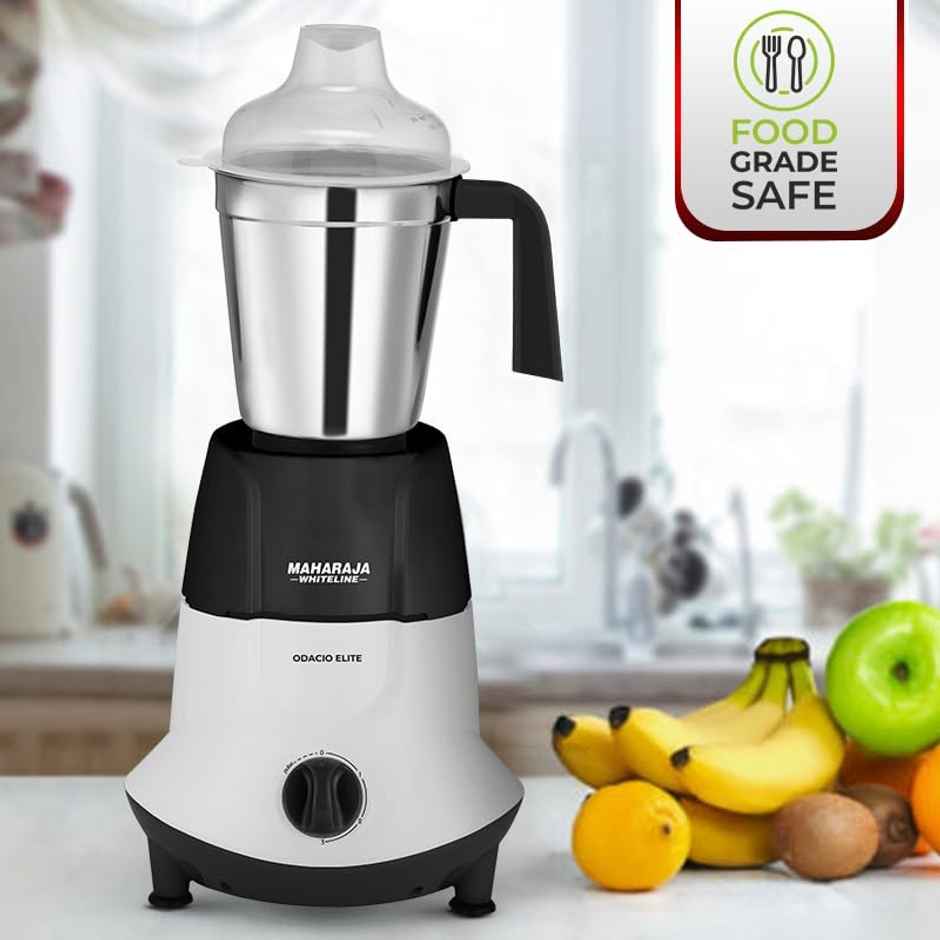 Maharaja Whiteline Odacio Elite Mx - 278 750 W Mixer Grinder (4 Jars - White - Black)