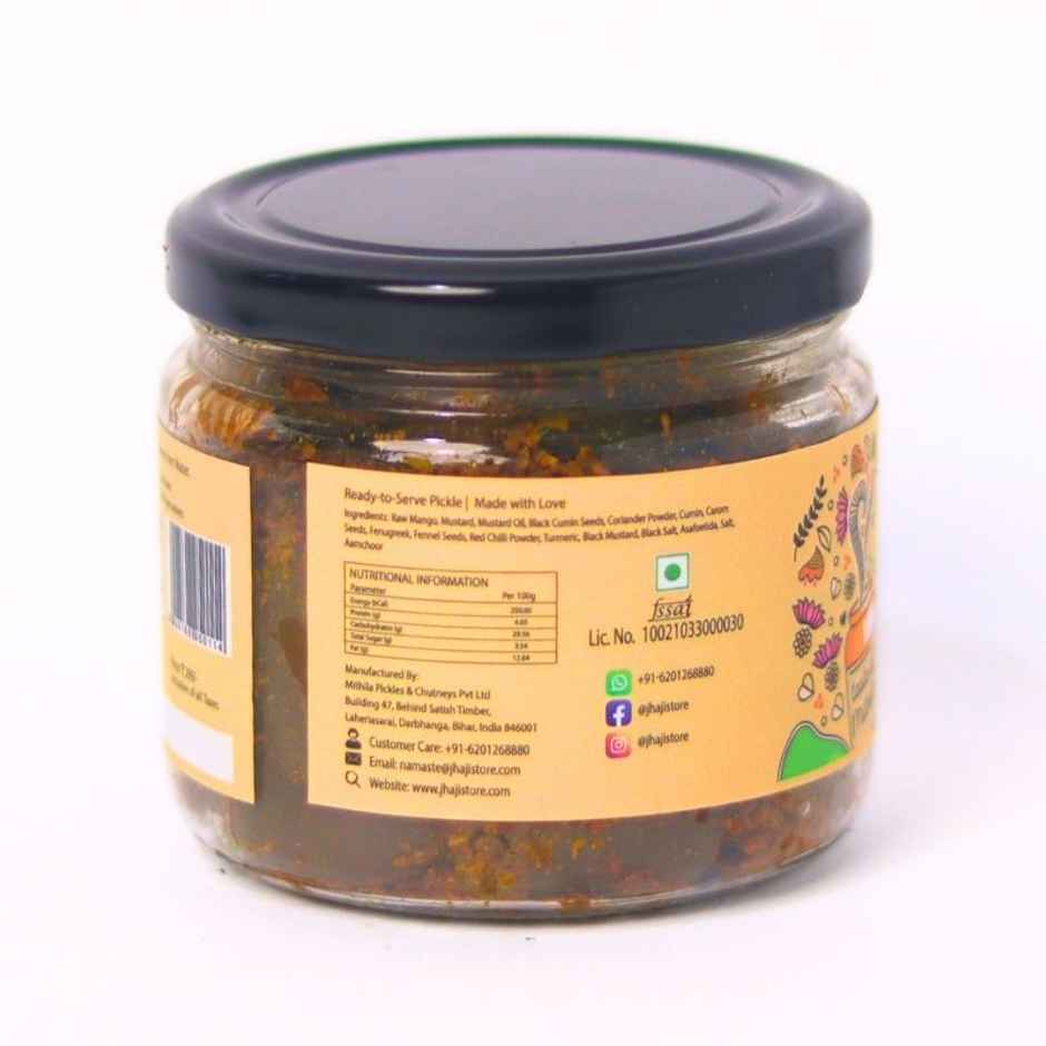 Jhaji Taste of Mithila Aam ka Sookha Bharua Achar Dry Stuffed Mango Pickle