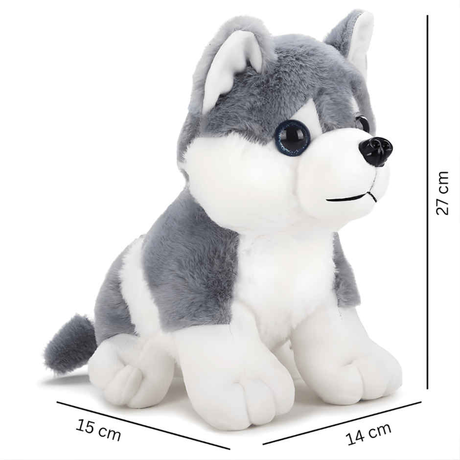 Fablue Husky Dog Plush Soft Toy For Kids - Soft Stuffed Animal Toy