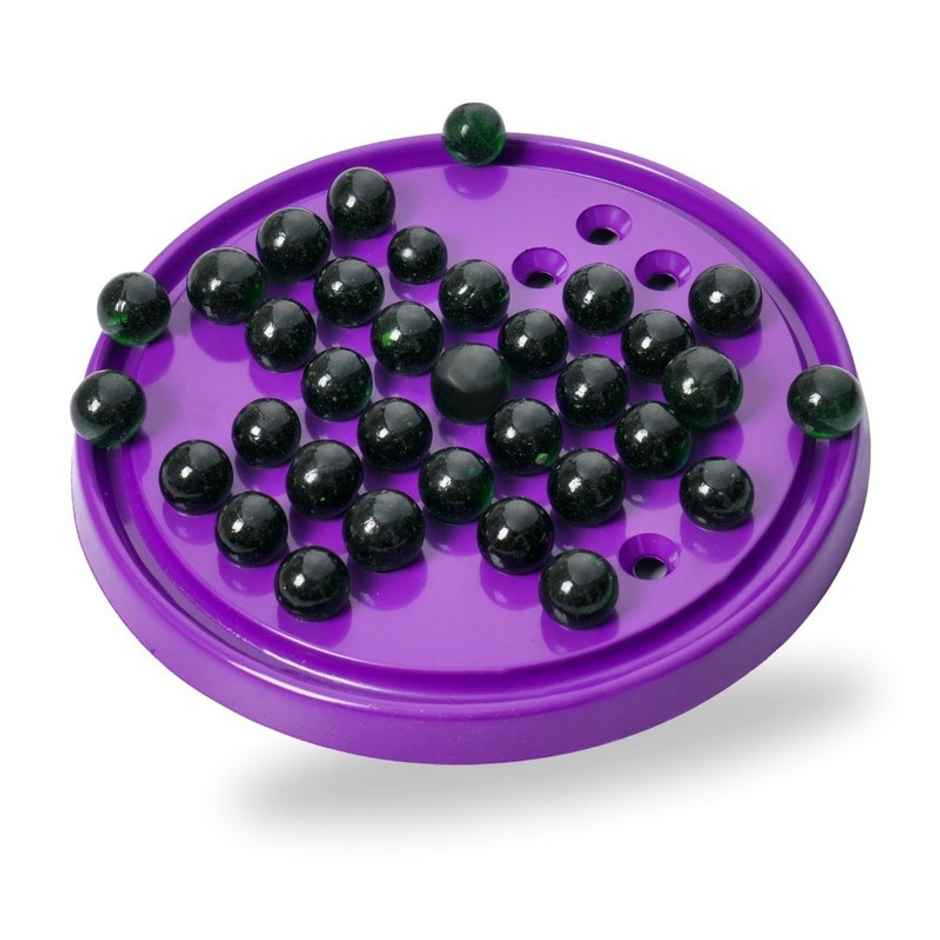 Fablue Brainvita Board Game for Kids - Marble Solitaire - Educational Toy for Kids - Multicolor