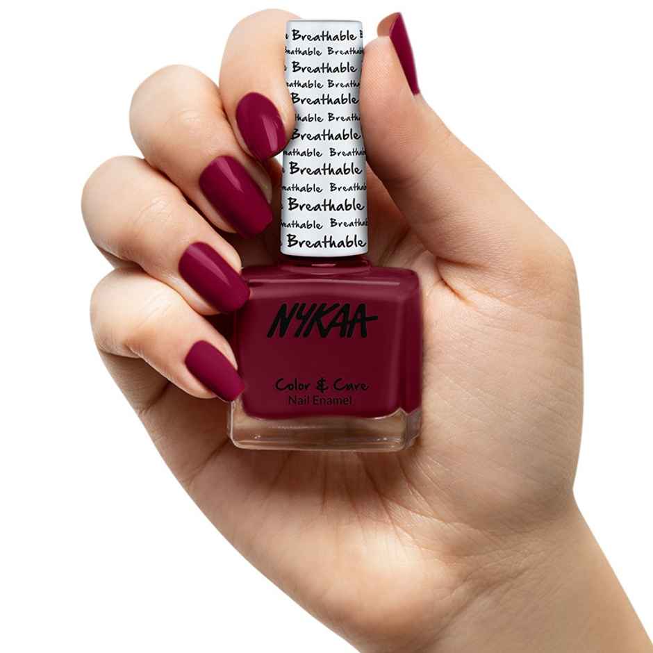 Nykaa Breathable Nail Enamel - Wine Unwind - 326
