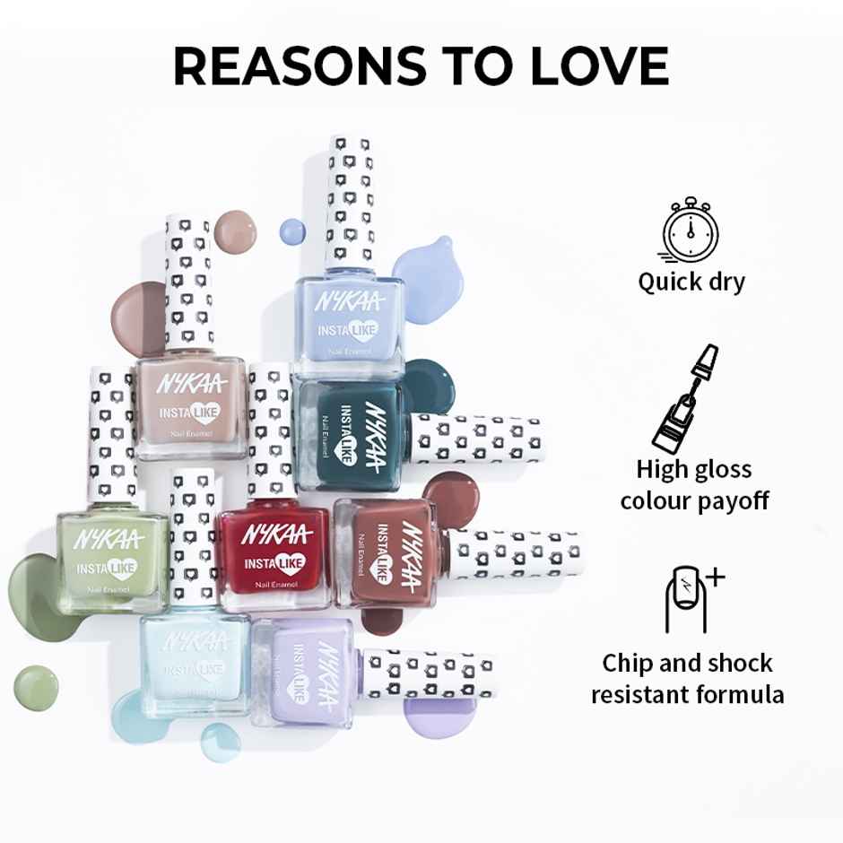 Nykaa Cosmetics Instalike Nail Enamel - Mauve Mood 362