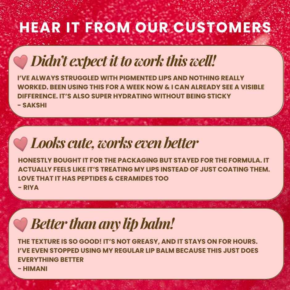 Lip Barrier Butter Balm Brightens Hydrates Dry Pigmented Lips - Cherry Frost