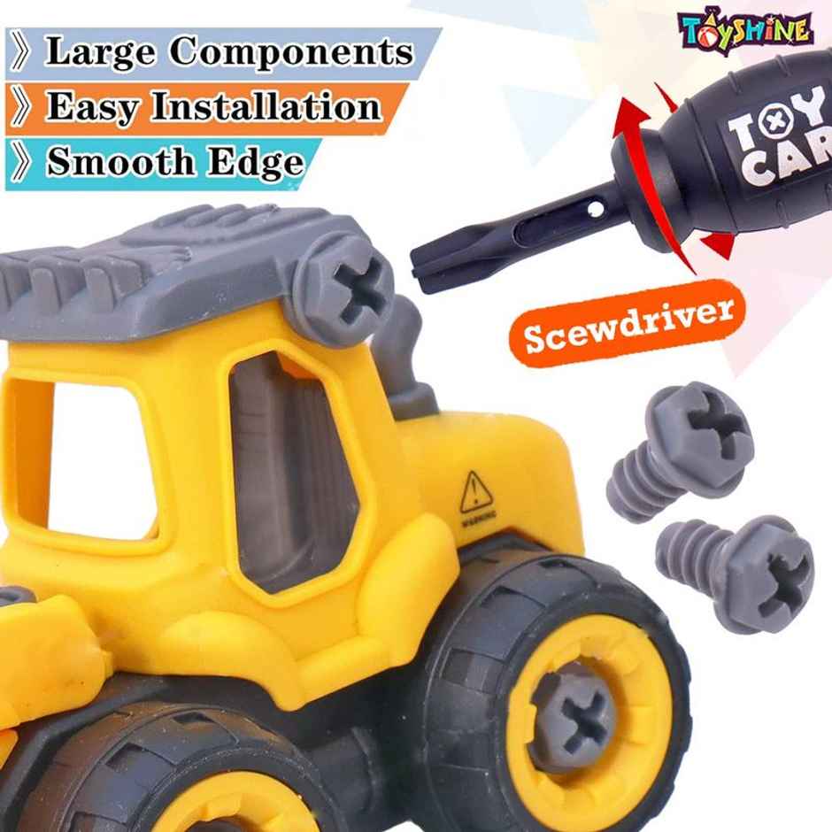Toyshine Take Apart Toys 4 Pack Diy Construction Engineering Car Stem Toy