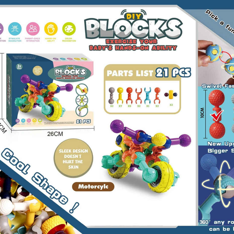 Fablue Joint Structure Magnetic Building Blocks - Educational & Learning Toy for Kids