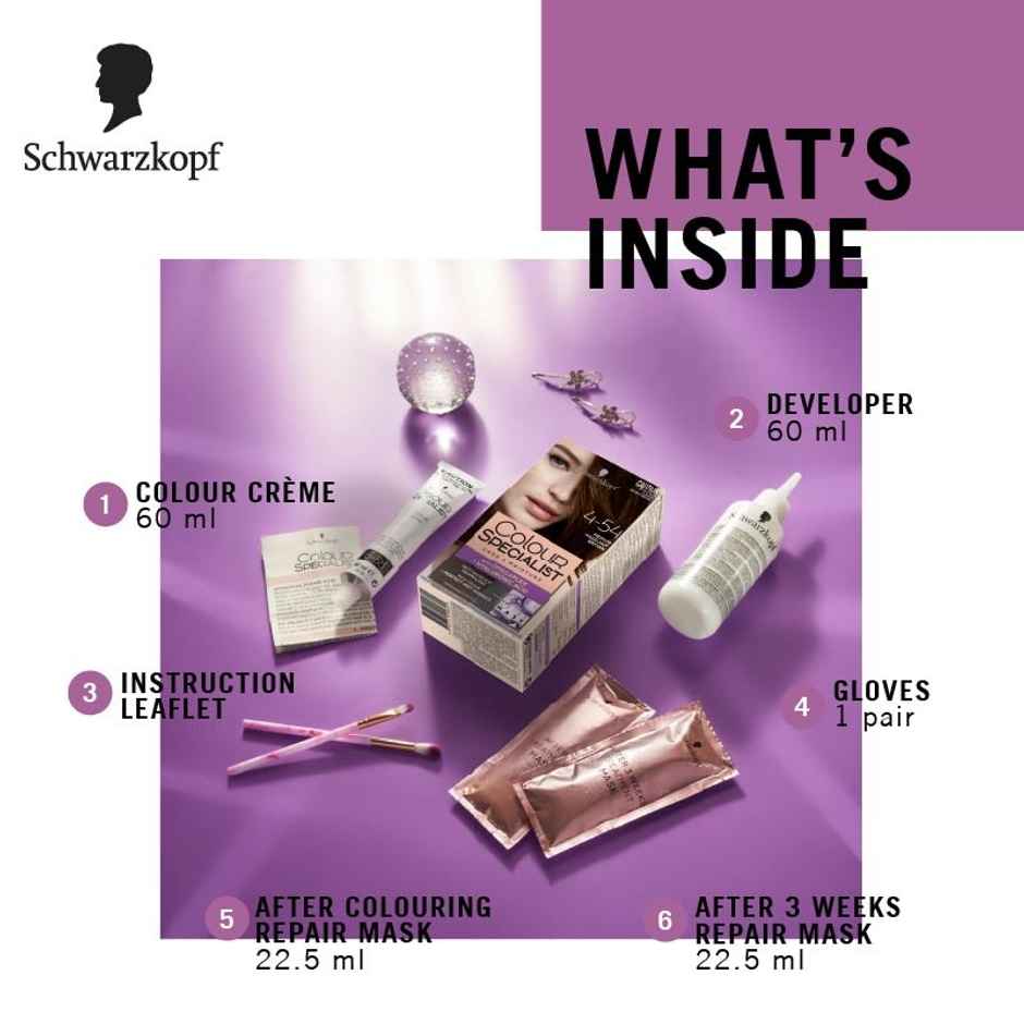 Schwarzkopf Colour Specialist Permanent Hair Colour 4-54 - Medium Hazelnut Brown