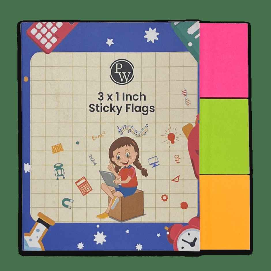 Physics Wallah Sticky Flags 3 x 1 inch