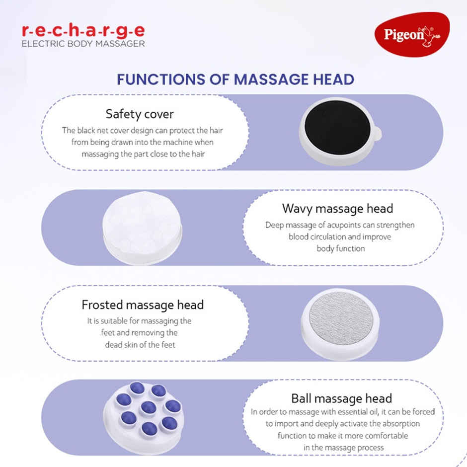 Pigeon Electric Body Massager 4 in 1 Laze