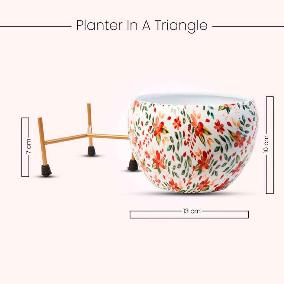 Peng Essentials Reva Home Decor Vase With Stand I Desktop, Bedroom Corner Table, Home Decor Centepc