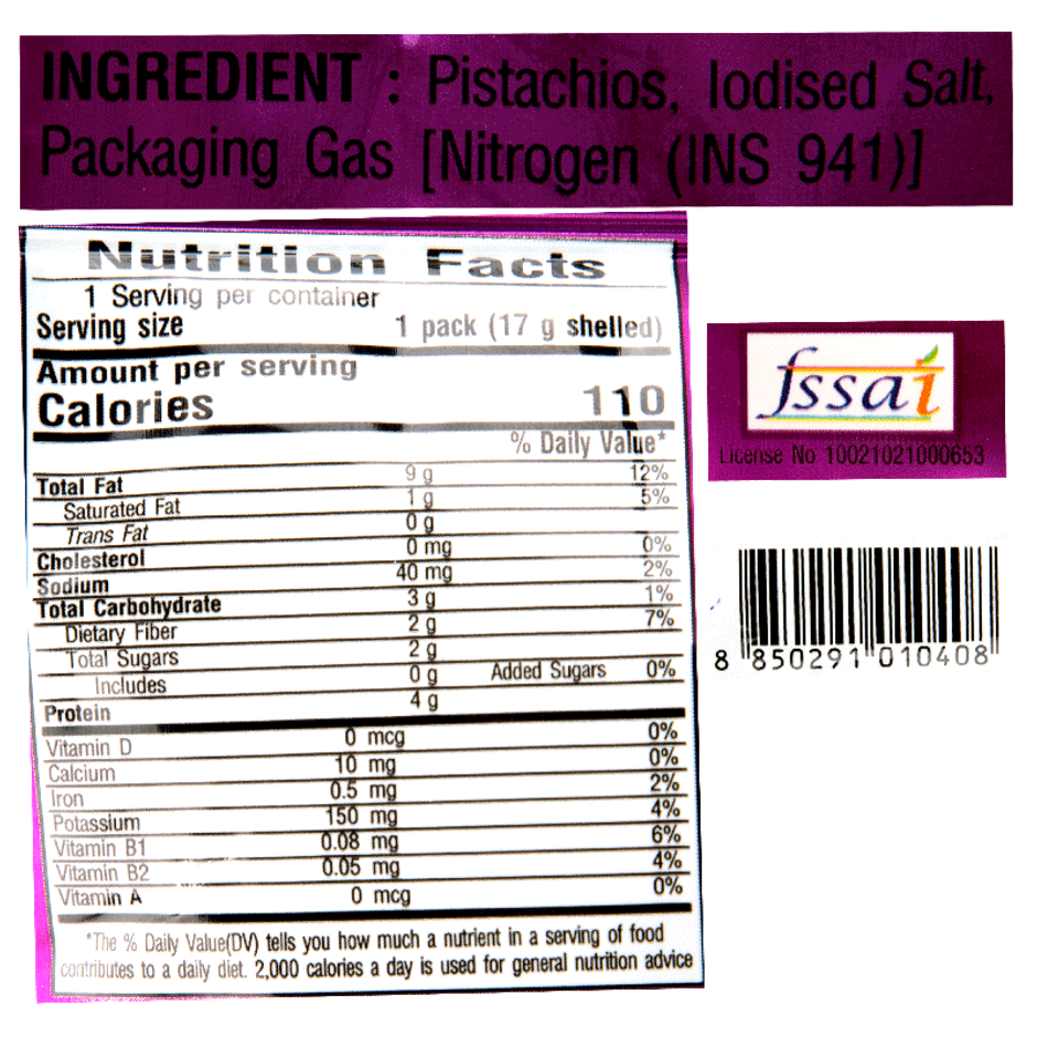 Tong Garden Pistachios Salted | Roasted Nuts