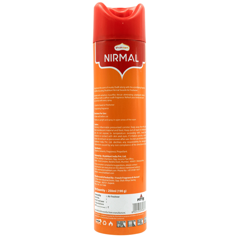 Shubh kart - Nirmal Swastik Air Freshner (Saffron oud)