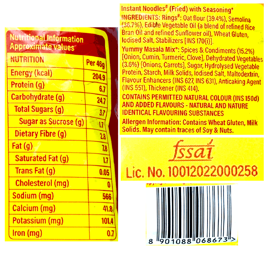 Saffola Yummy Masala Noodles 