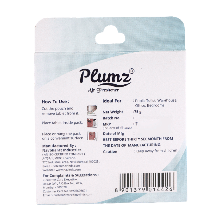 Plumz Mesmerising Jasmine Bathroom Air Freshener Blocks