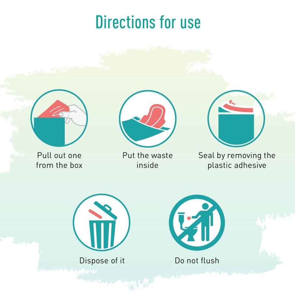 Sirona Sanitary Pads and Diapers Disposal Bag