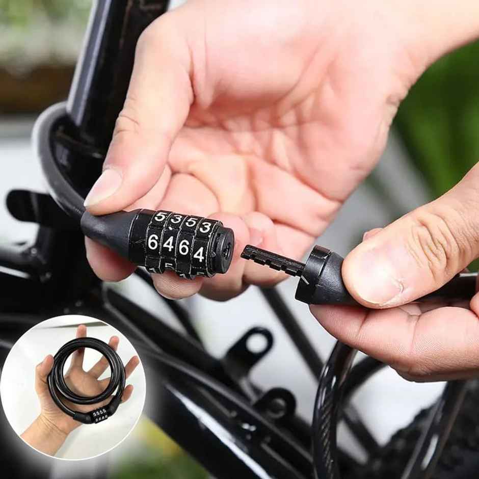 Motorzee Numeric Lock for bike and cycle