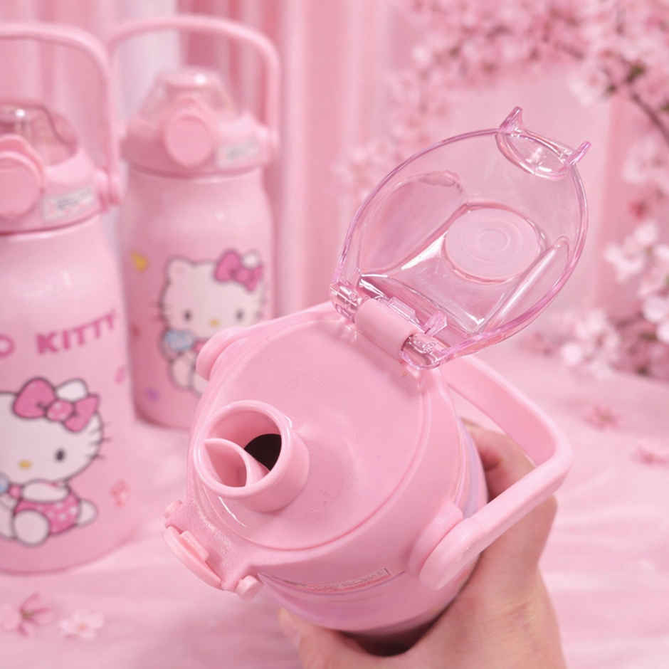 DesignLand Hello Kitty Water Bottle | Pink | 600 ml