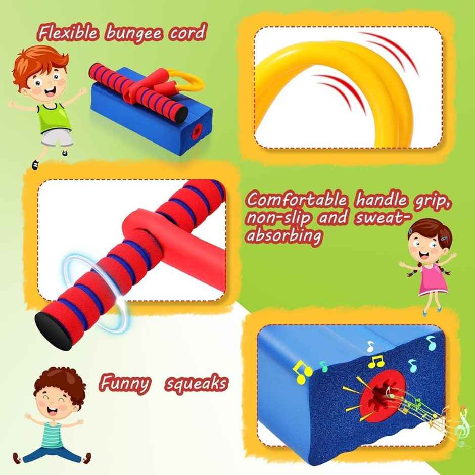 Fablue Foam Pogo Jumper for Boys and Girls - Fun Bouncing Stick Play Toy for Kids | Color May Vary