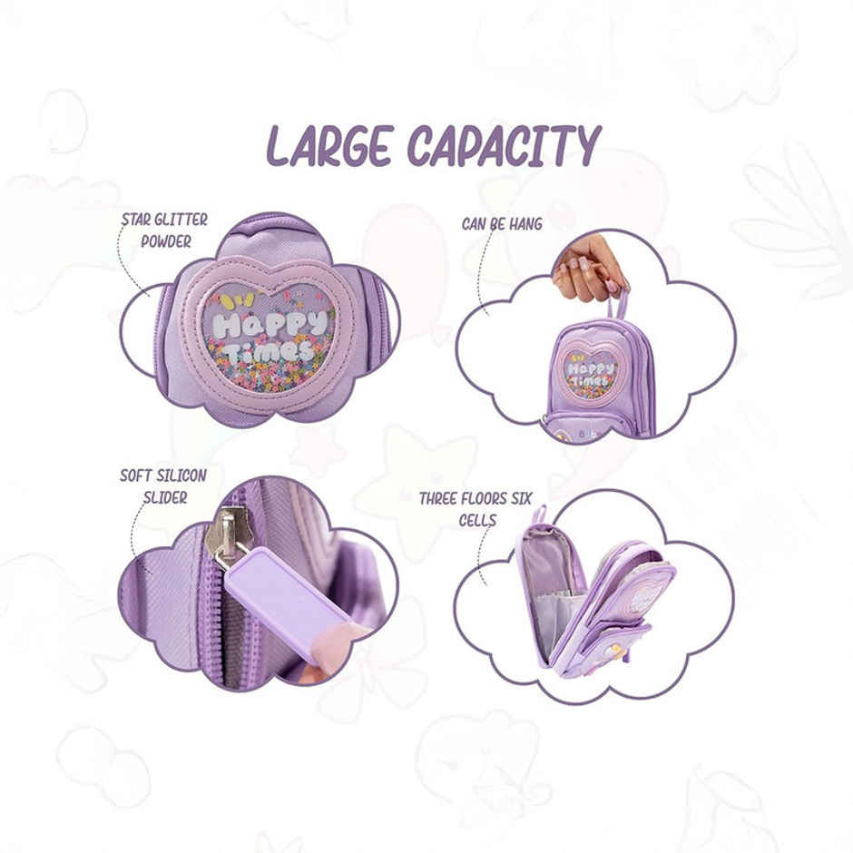 Fablue Premium Multifunctional Pencil Pouch | Light Purple