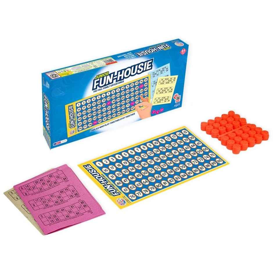 Fablue Family Game Fun Housie Small Toy for Kids- 120 Tickets Learning Board Game for Kids| 5+ Years