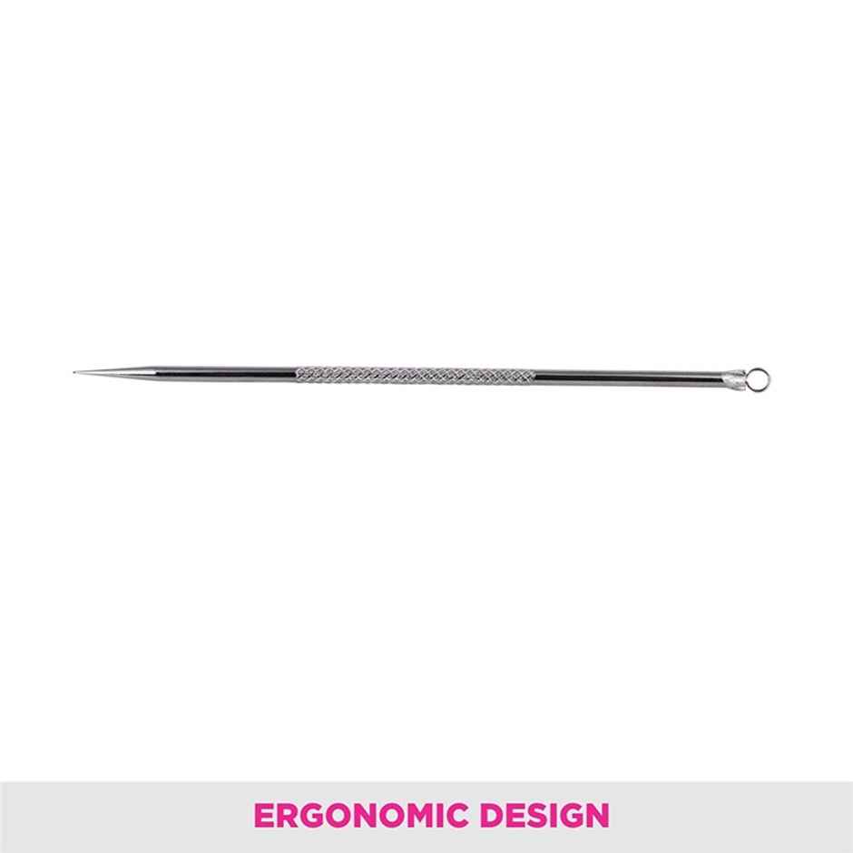 Beautiliss Pointed Blackhead Remover Stainless Steel Tool for Acne Blemish and Pore Cleaning