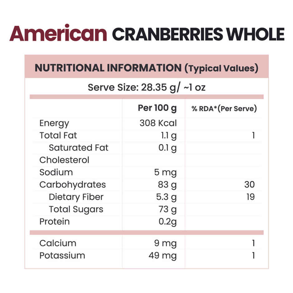 Grocery Farm Dried American Cranberries Whole