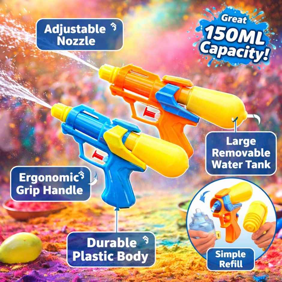 Storio Manual Water Gun for Kids | Outdoor Pool & Beach Water Toy | Aqua Rang