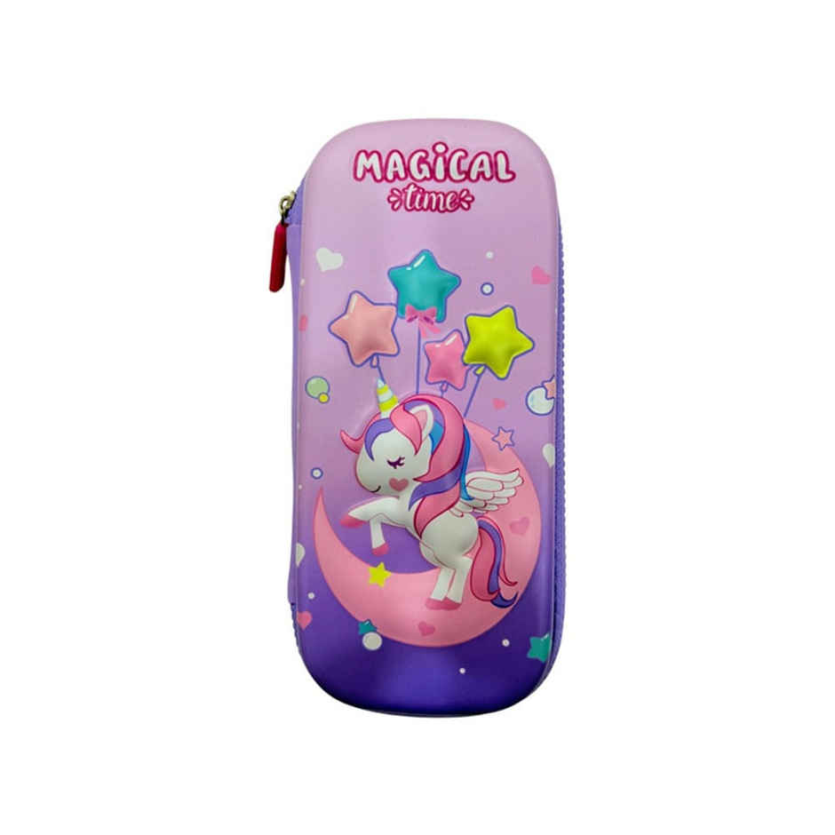 Fablue 3D Magical Unicorn Pencil Pouch | Light Purple