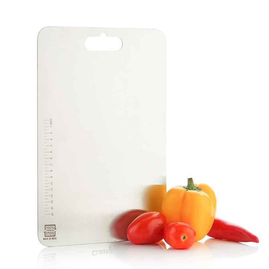 Capsicum Stainless Steel Heavy Duty Chopping-Board 0- 31.8 cm X 21 cm