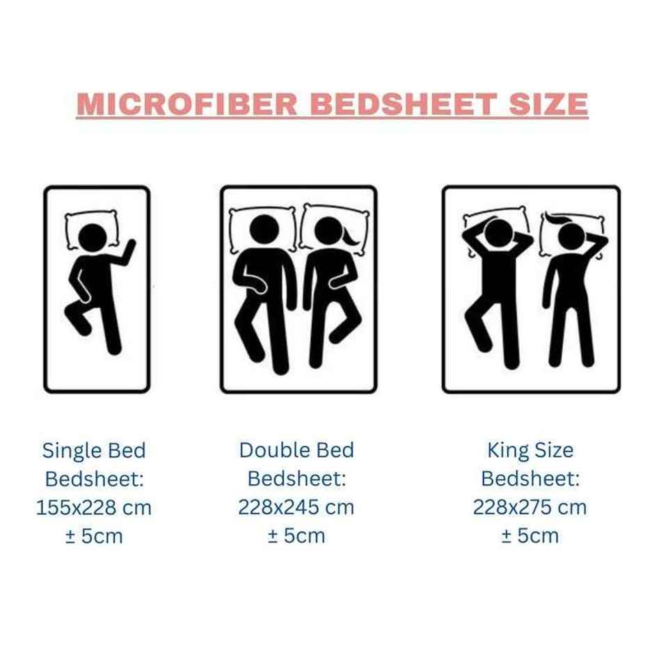 Florida Double Bed Cotton Bedsheet with 2 Pillow Cover | 228x275 cm Green