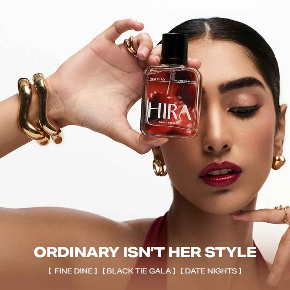HIRA Red Flag Eau De Parfum For Women | Tuberose & Patchouli Notes