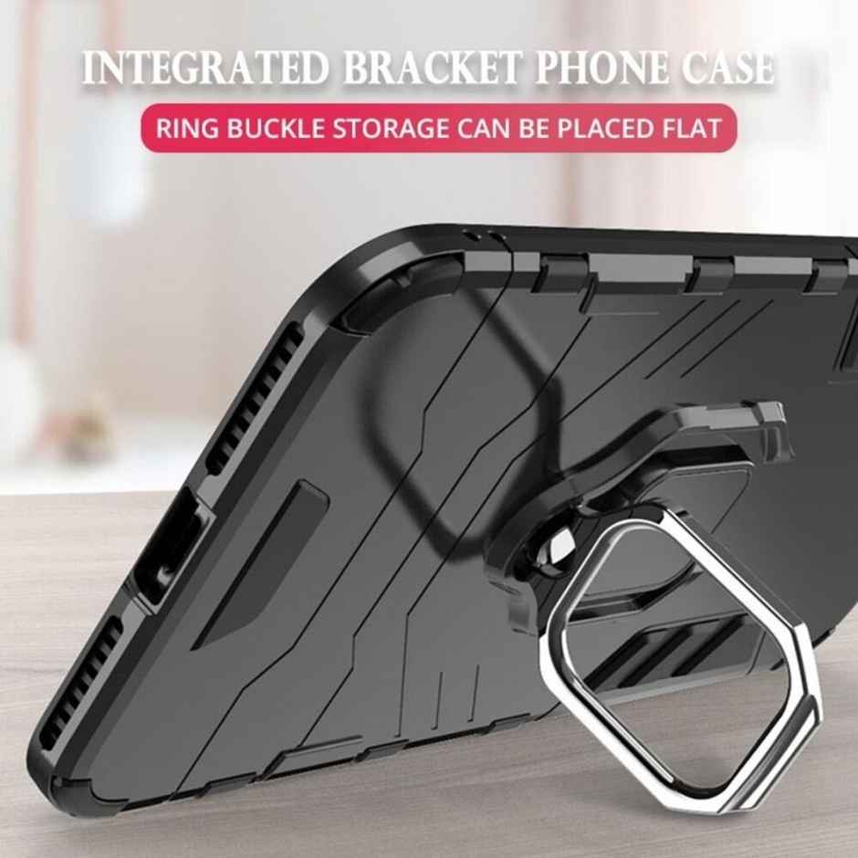 Kwine Case Realme C30 Back Cover - Ring Holder Stand Case